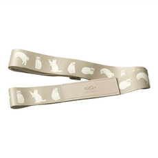 ekax 造型行李束帶 滌綸織帶 仿皮革 五金, 50 x 1950mm, 白貓