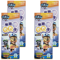 Lab52 齒妍堂 汪汪隊無糖QQ凍,葡萄+葉黃素,4盒, 200g