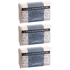 PURESENCE 樸香氛 法國馬賽皂之家 死海泥香氛精油面膜皂, 125g 清潔保養兩用, 3顆