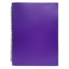不反光30頁60面樂譜文件夾 A4 紫色 簡譜收納, 1個