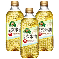 得意的一天 日本玄米油，富含穀維素、維生素E，非基改米源，適用於各種高溫烹調, 2.4L, 3瓶