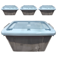 KEYWAY 聯府 百富滑輪整理箱85L BF-851 693 x 482 x 388mm, 藍色, 4個