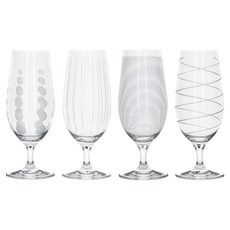 MIKASA 紋飾高腳啤酒杯4件組 460ml, 1組