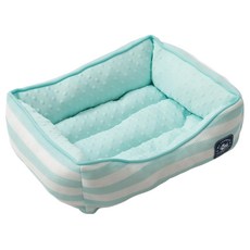 Dogfeet DF 涼感透氣方形床, 條紋藍, 1個