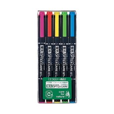 ZEBRA 斑馬牌 Optex Care 螢光筆組, 粉紅色+橘色+黃色+綠色+藍色, 1組