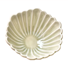 佐和陶瓷 輪花六角缽 日本制 17cm, 翠綠色, 1個