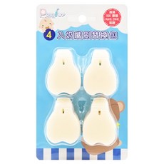 POMiER 奶嘴刷替換包，4個入，抗菌聚氨酯泡棉，透水性高，耐油性強, HRA34709B, 1組