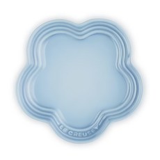LE CREUSET 花型淺盤 300g 海岸藍 精緻餐盤, 小(14.5 x 14.2 x 2.1cm), 1個