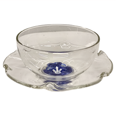 bargogo 巴果果 大口花茶杯組, 特硬料玻璃, 藍藍, 1組