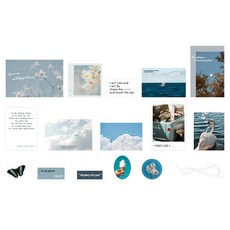 CARD LOVER 信的戀人 手帳素材包 空氣間瀰漫的私語, 終曲 多色, 1組