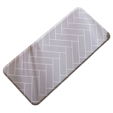 INNOHOUSE 廚房用寬型腳踏墊, 灰色人字形條紋款, 1個