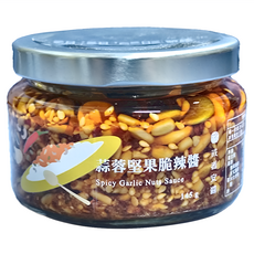 或者安醬 蒜蓉堅果脆辣醬, 145g, 1個