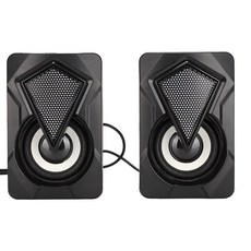 2.1 聲道電腦喇叭 Set, 4D 環繞音效, HJ-SP02, 黑色