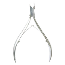 德德小品集 美甲不銹鋼斜口剪, 銀色, 1支