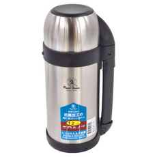 Pearl Horse 寶馬 保溫水壺 雙層不鏽鋼, 銀色, 1.2L, 1個