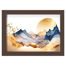 TRENY 8K 開圖畫紙畫框 咖啡色, 38 x 26.5cm, 1個
