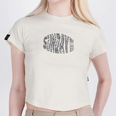 KZM 女款SUNDAY 短袖上衣 奶油白 棉54%, S