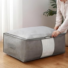 DOSell 整潔收納布藝棉被收納箱特大款, 4個, 灰色