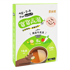 農純鄉 寶寶高湯 鳳梨牛 6個月以上 4包, 600g, 1盒