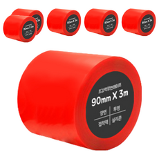 DADA 高黏度無痕防水雙面膠帶 90mm x 3m, 透明, 6個