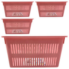 JUSKU 佳斯捷 A5長今收納籃 4236 215g, 顏色隨機, 4個