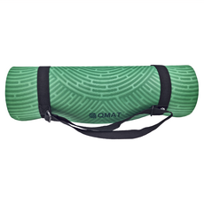 QMAT 瑜珈墊 加厚 POE環保彈性體, 深綠色, 190 x 66cm x 12mm, 1個