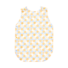 in Blooom 印花樂 寶寶防踢被 雙肩釦 玻璃海棠2號, 39.5 x 58cm, 俏皮黃藍, 1個