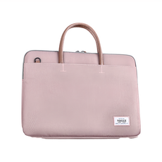 Mass 生活好物 macbook 隱藏式手提筆電收納包 防潑水大容量防摔內膽包 藕色, 15.6寸(40 x 30cm), 1個