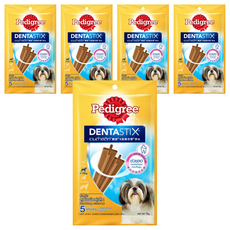 Pedigree 寶路 DENTASTIX X型潔牙骨 原味, 75g, 5包