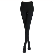 MOON 寶立昌 天鵝絨束腹提臀保暖九分褲襪 台灣製 尼龍85% 彈性纖維12% 橡膠絲3% 膚/咖啡/深灰, 黑色, M~L