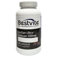 Bestvite LipoSan Ultra 甲殼素 500mg 膳食補充劑, 120顆, 1罐