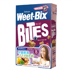 Weet-Bix 澳洲全穀片Mini 野莓, 營養豐富早餐食品, 添加莓果 酸甜美味, 顆粒麥片 可直接食用或沖泡牛奶, 500g, 1盒