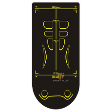 S-SportPlus+ 女款PU健腹輪專用墊 140cm 黑色, 舒適止滑, 運動輔助