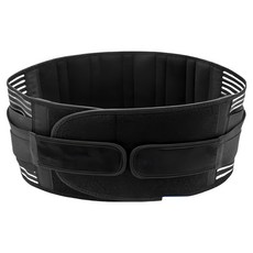 菁炭元素 新一代可調式全彈力科技透氣束腹挺立護腰帶, 五段式加壓, 雙重施壓, 加寬設計, 適用於銀髮族/工作/運動/久坐, M, 1件