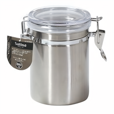 珍珠金屬 不銹鋼密封罐 Satina Storage Container HB-6533, 880ml, 1個