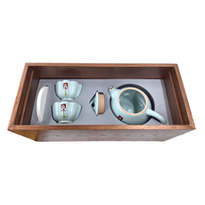 汝瓷旅行茶具組, 1組, 茶具組, 綠色