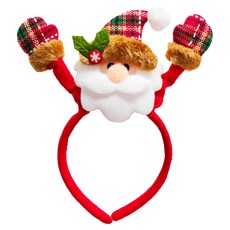 摩達客 耶誕派對舉手歡慶聖誕老公公髮箍 Set 1個, 聖誕老公公