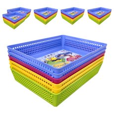 GIMI 吉米 大B綜合籃 PP材質 收納籃, 31 x 23.3 x 6.3cm, 顏色隨機, 6組