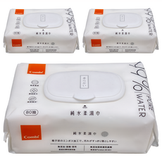 Combi 康貝 純水柔濕巾 200 x 160mm, 80張, 3組, 1包, 3包