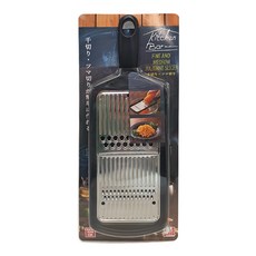 SHIMOMURA 下村 磨泥器/切菜器 廚房吧檯切絲 修剪 日本製, 銀色 + 黑色, 1個