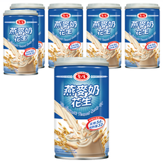 愛之味 燕麥奶花生, 340g, 6罐