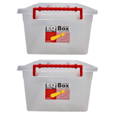 KEYWAY 聯府 全方位收納箱 7.5L, EQ-06 手把顏色隨機, 2個