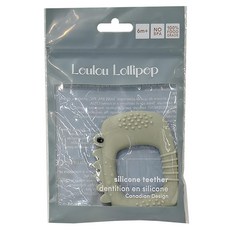 Loulou Lollipop 動物造型矽膠固齒器 - 微笑象 100%食品級矽膠 不含BPA, 7 x 6 x 1.1cm 4個月以上, 微笑鱷魚, 1個