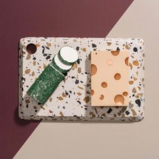 DOIY Terrazzo 繽紛日常 乳酪盤 材質: 石材, 1個