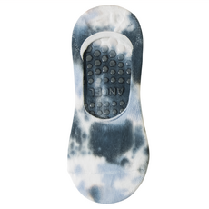 NicoFun 愛定做 紮染淺口止滑瑜伽襪 女襪 FYK24YOGA01 23g 23~25.5cm, 黑色