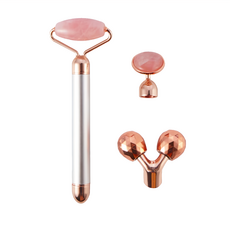 COMET 天然玉石三合一電動臉部按摩滾輪棒, PD-01, 1支