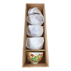 花摘飯碗套裝 5件組 陶瓷 日本製造, 1組