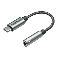 POLYWELL 寶利威爾 Type-C轉3.5mm HiFi音源轉接線, 15cm, PW15-W45-A307, 1條