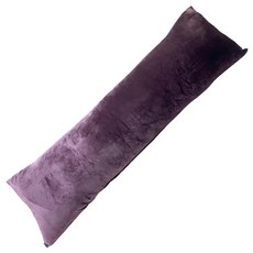 J&N 晶亮絲絨長抱枕 120 x 40cm 粉紫色 - 柔軟舒適 居家裝飾亮點