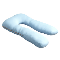 Embrace 英柏絲 加大U型枕 擺位枕 100%聚酯纖維, 105 x 55cm, 藍